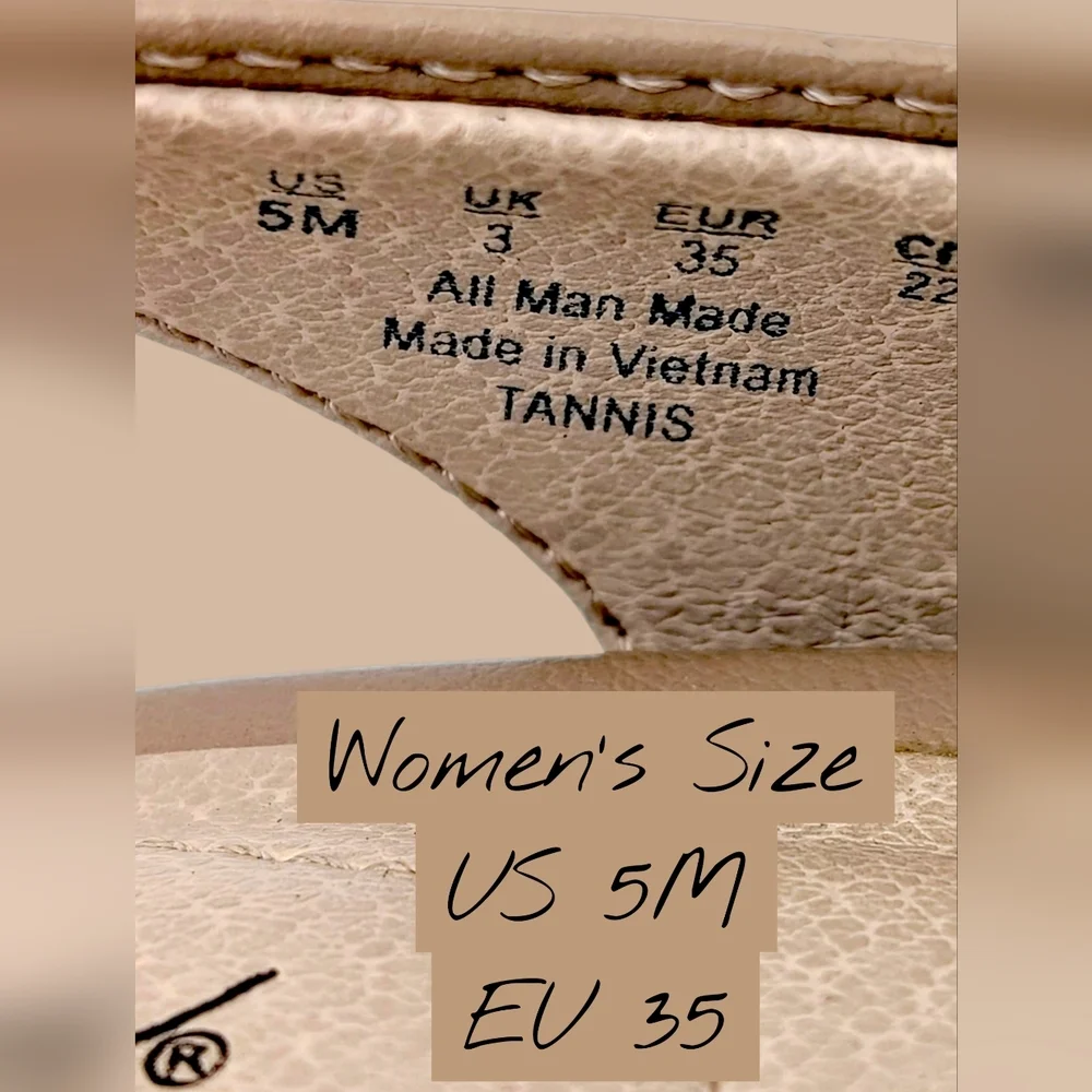Life Stride Tannis Soft System Size 5M Taupe Patent Peep Toe Sling Back Heels